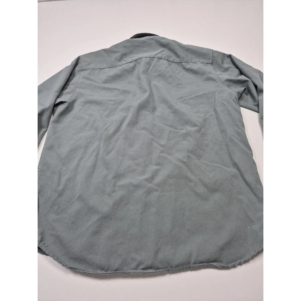 Pendleton Shirt Mens L Gray Wool Twill Sir Pendleton Button Up L/S Casual - Picture 8 of 13